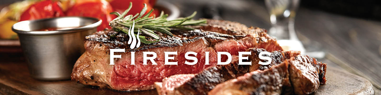 Grilled Steak at Firesides Resturant