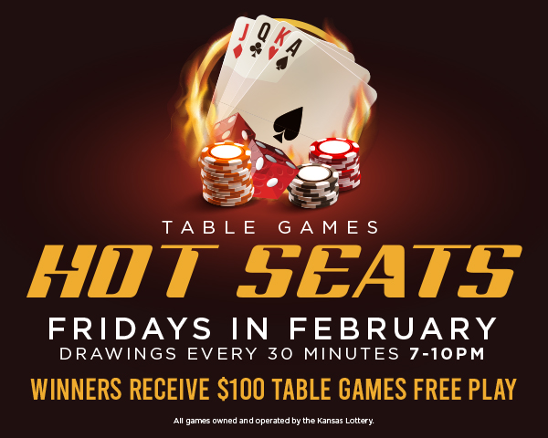 Table Games Hot Seats February 600×480 website large image Table Games Hot Seats at Boot Hill Casino