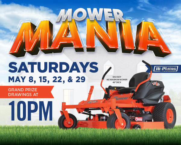 Mowe Mania 600×480 website image Mower Mania at Boot Hill Casino