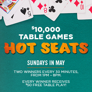BHC_77238_Promotional Sign- Table Games Hot Seat-Extended_FY_Digital Assets_300 x 300 New Game at Boot Hill Casino