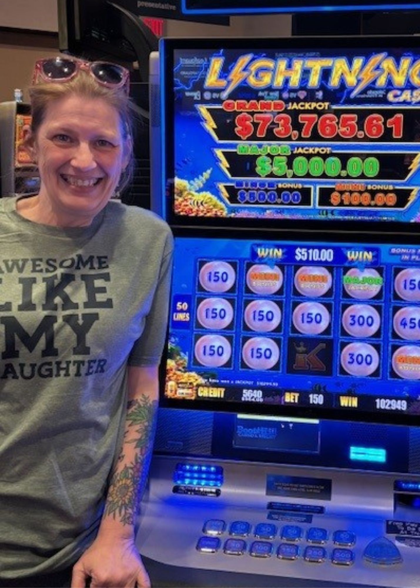 Jennifer Big Jackpot at Boot Hill Casino