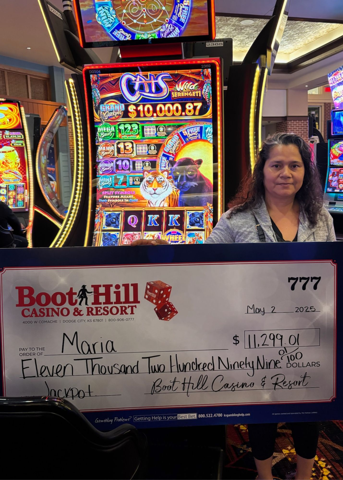 Maria Big Jackpot at Boot Hill Casino